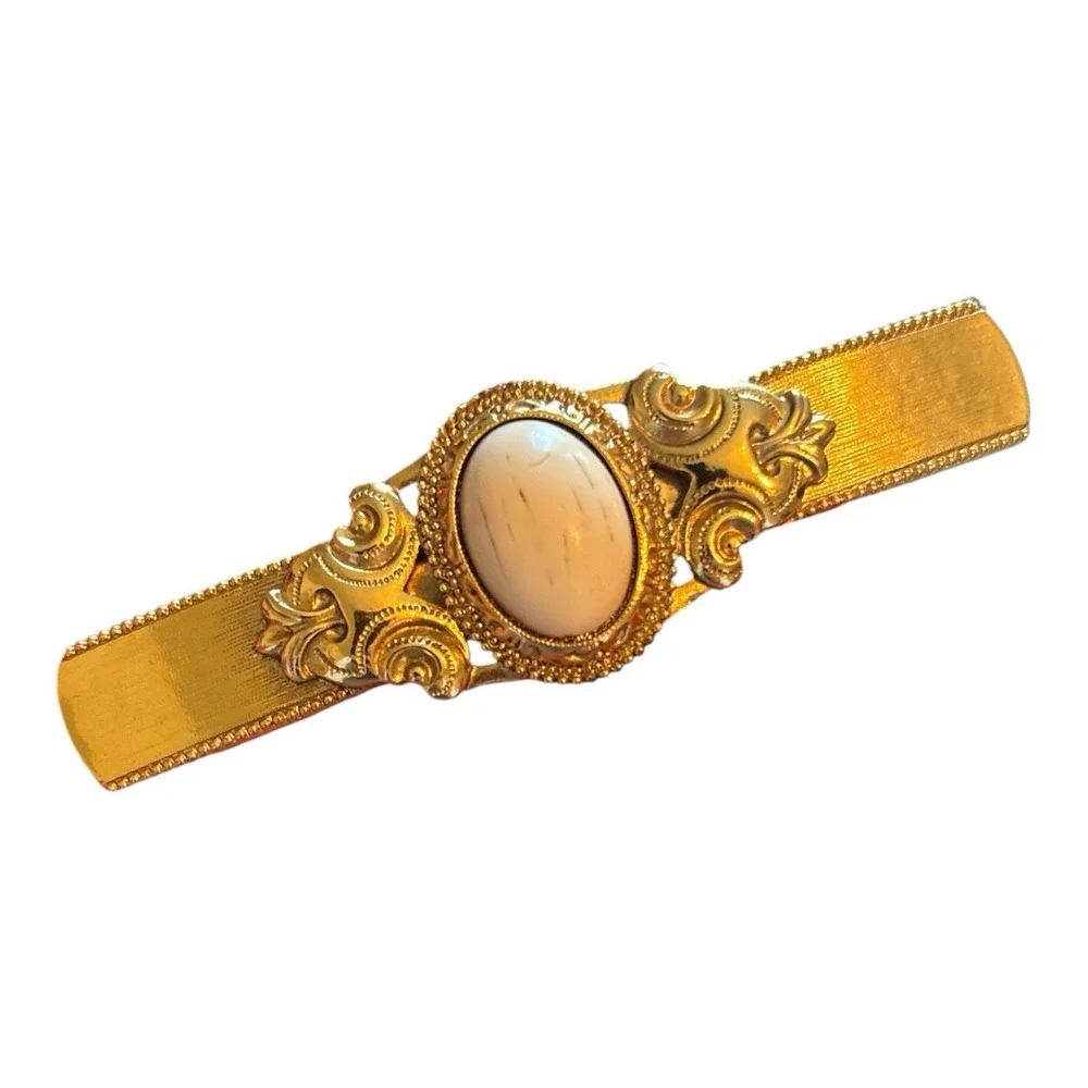 Vintage Gold Tone Hair Barette